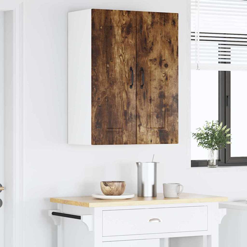Küchenhängeschrank 2 pcs Geräucherte Eiche 30 x 31 x 80 cm